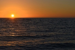 sunset on ocean
